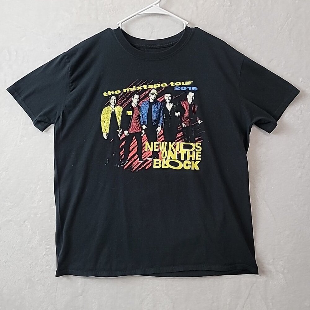 New Kids On The Block 2019 Tour TShirt Womens XL Short Sleeve Black NKOTB EUC